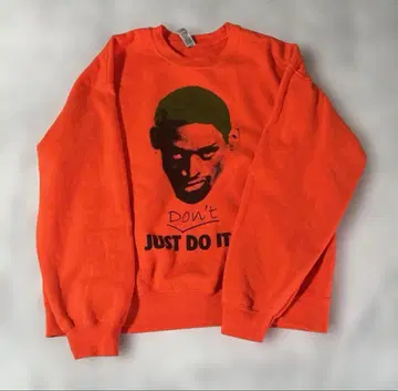 오렌지 크루넥 맨투맨 GILDAN