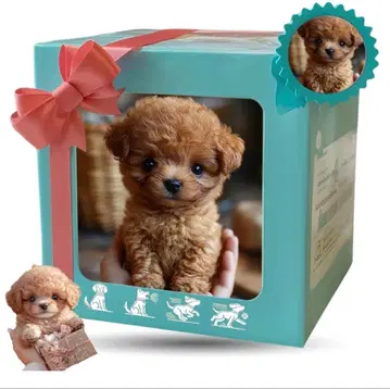 푸들형 강아지 반려동물 로봇