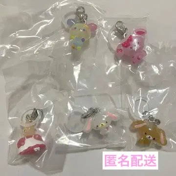 느긋한 마크 액세서리 산리오 우사하나 하얀 토끼 검은 토끼