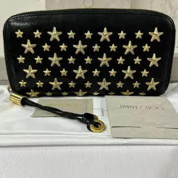 새상품급 지미추 지갑 장지갑 스타 스터드 라운드 지퍼