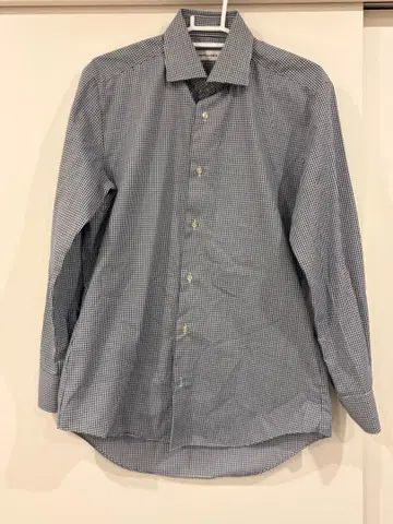 MEGURO 셔츠 체크 무늬 셔츠