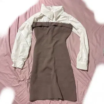 Darich 셔츠 도킹 타이트 미니 원피스