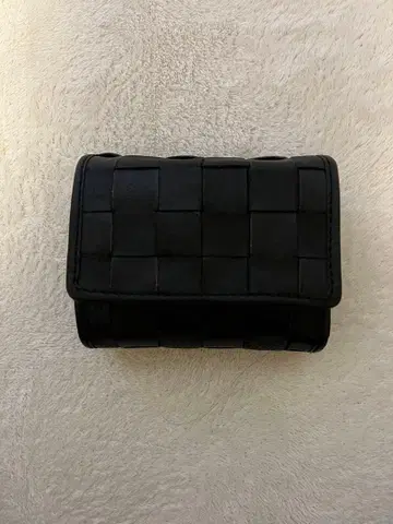 주케로 접이식 지갑 이단 접이식 지갑 천연 가죽 48984cw 블랙