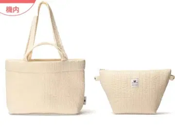 미사용 새상품 비오는날 오리지널 파우치 포함 토트백 JAL 빅토리아