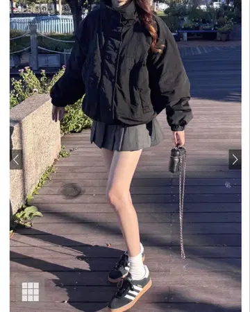 GRL 충전솜 스탠드 카라 몬스터 코트