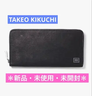 TAKEO KIKUCHI 블랙 장지갑