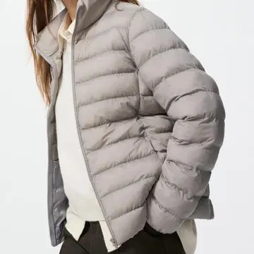 퍼프 테크 자켓 유니클로 UNIQLO 그레이