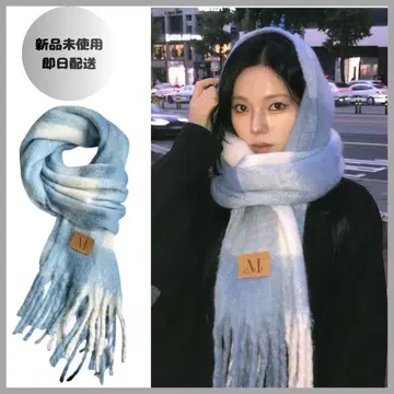 [ 당일 배송 ] MUSENT 무센트 소라 체크 머플러 한국 인기 롱