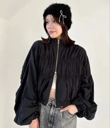 Heather 스탠드 개더 숏 블루종