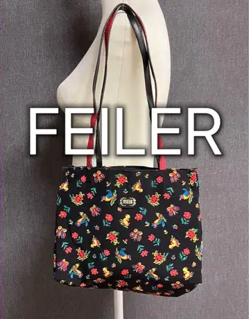 인기 FEILER 페이러 플라워 디자인 토트백 숄더백
