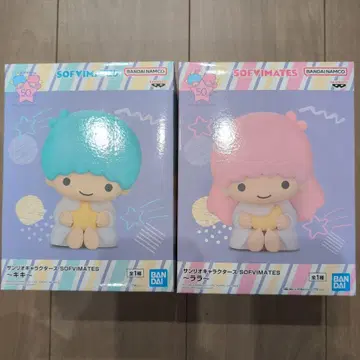 산리오 캐릭터즈 SOFVI MATES 키키 & 라라 피규어 세트