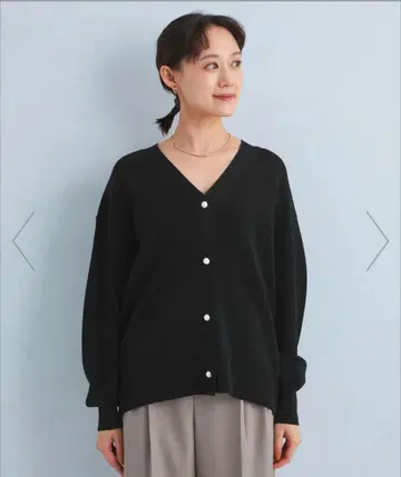 새상품급 그린 라벨 릴랙싱 액세서리 불필요 가디건 블랙