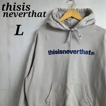 thisisneverthat 후드티 L 그레이 자수 로고