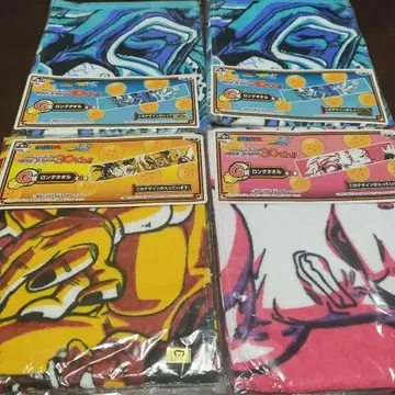 드래곤볼 30주년 기념 롱 타월 4개 세트