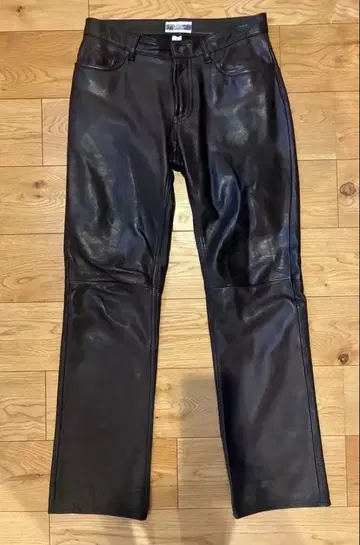 [레어 새상품급] GAP 가죽 팬츠 천연 가죽 브라운 Y2K