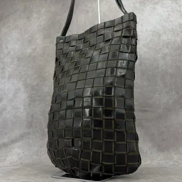 도안 뜨개질 숄더백 핸드백 숄더 가죽 천연 가죽 블랙 블랙