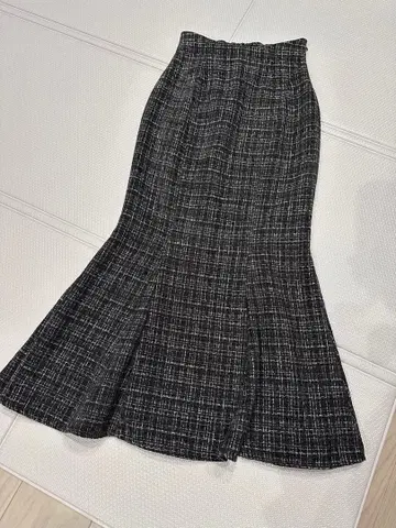 eimy istoire 트위드 머메이드 롱 스커트
