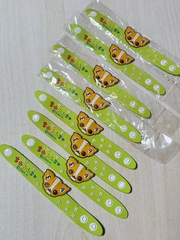 [ 희귀 레어 ] 치와와 강아지 치쨩 어린이용 러버 밴드 8개 세트