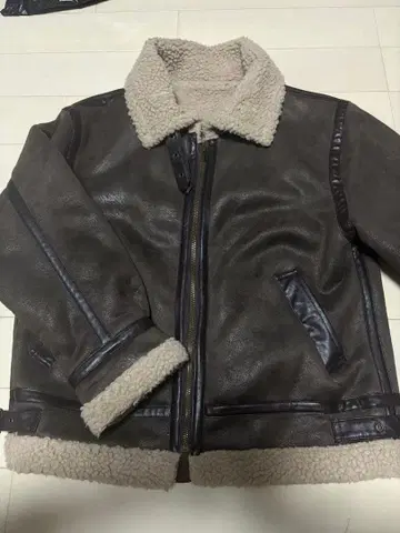 브라운 무스탕 코트 무스탕 자켓 여성용 아우터