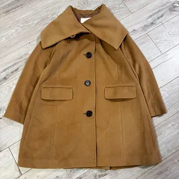 UNTITLED 브라운 울 코트 캐시미어 사이즈 1