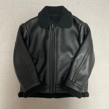 GU 인조 가죽 B-3 블루종