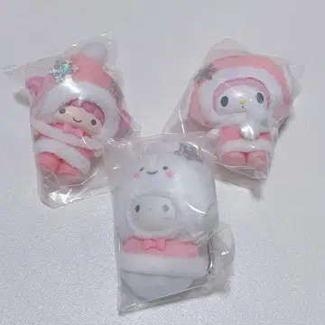 산리오 치비토모 3개 세트 라라 마이멜로디 코기뮨