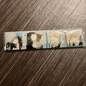 주술회전전 아크릴 마그넷 4개 세트 고죠 사토루 & 키 비주얼 엽서