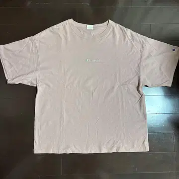 Champion 핑크 백 프린트 티셔츠