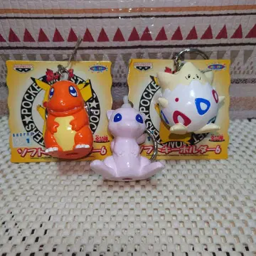 귀한 1998년제 포켓몬 Pokemon 소프트 비닐제 키링 세트