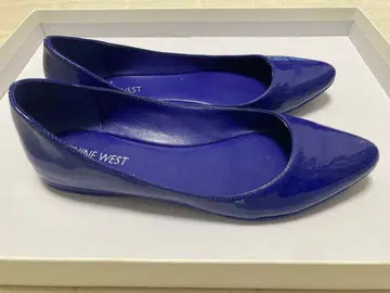NINE WEST 에나멜 플랫슈즈 파랑