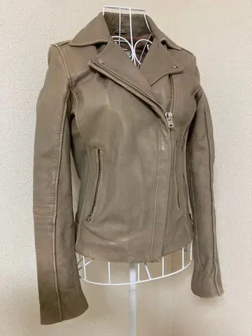 베이지 라이더 자켓