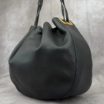 [ 고품질 ] 발리 숄더백 숄더 B 금장 장식 복조리 드로잉 가죽