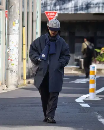 Double Peak Field Down Coat 퍼플 라벨