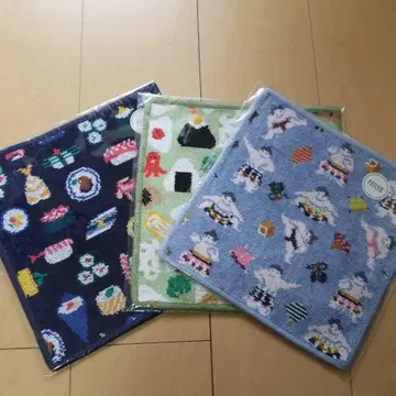 페이러 타월 손수건 3개 세트 핫케요이 오스시 오무스비코로리
