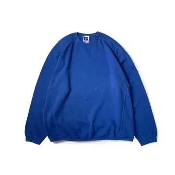 러셀 맨투맨 무지 솔리드 블루 XL