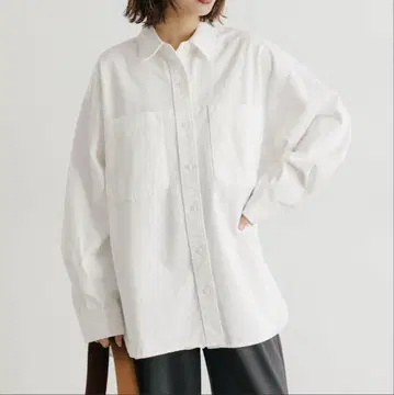 studio CLIP 데님 셔츠 화이트