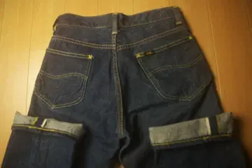 빈티지 Lee 사이드 블랙 택 편측 진한 데님 청바지 고품질