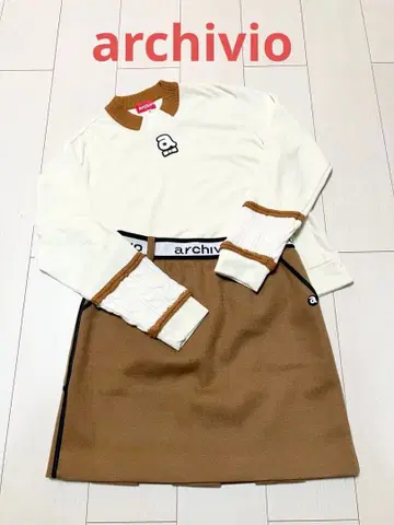 컨디션 최상 알치비오(archivio) 풀오버 니트 스커트 사이즈 38