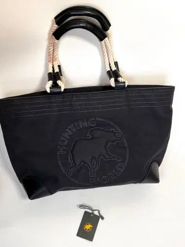 HUNTING WORLD 블랙 토트백 510804 종이 봉투 포함