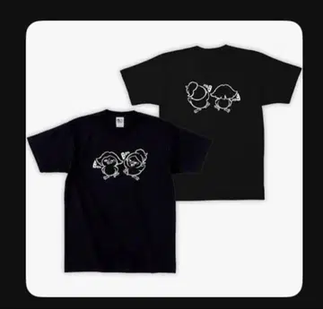 헤이세이 플라밍고 HAG BUBBY 블랙 티셔츠