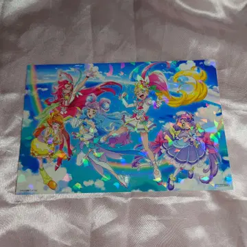 트로피컬~주 (루즈) 프리큐어 홀로그램 반짝반짝 빅 엽서