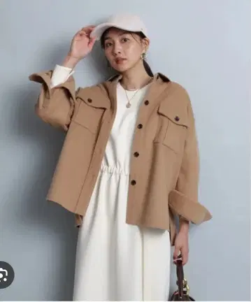 저스길리티 울라이크 자켓 카멜 S