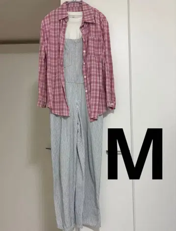 여성용 3종 세트 / 셔츠 + 상의 + 올인원 (M) 코디 세트