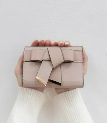 RANDA 리본 벨트 미니 지갑 핑크