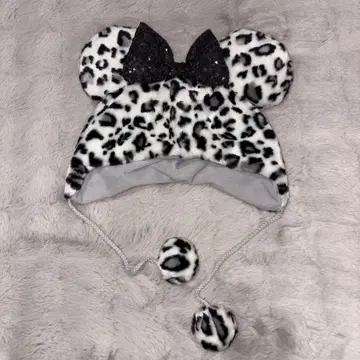 미니 팬캡 화이트 x 블랙