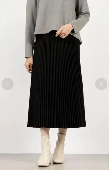 띠어리 플리츠 스커트