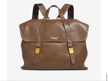 브라운 가죽 백팩 겸 숄더백