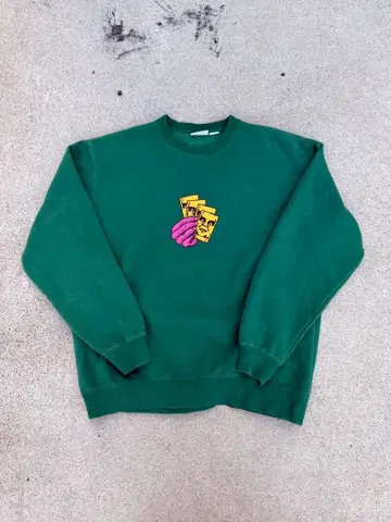 레어 OBEY 그린 맨투맨 L 사이즈