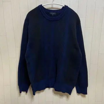 타카큐 스트레치 워셔블 자카드 크루 니트