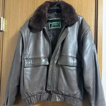 Vallemosso 브라운 가죽 자켓 M